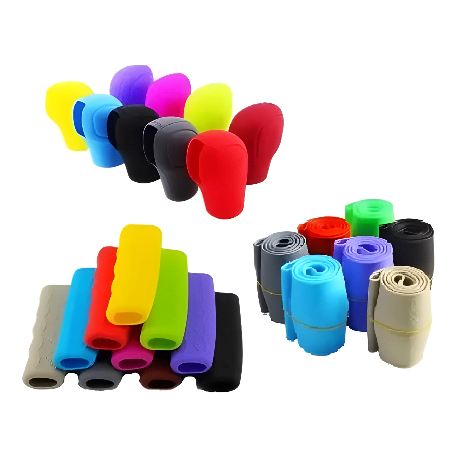 Kit Funda Cubre Volante+pomo+freno Mano Silicona Universal-4