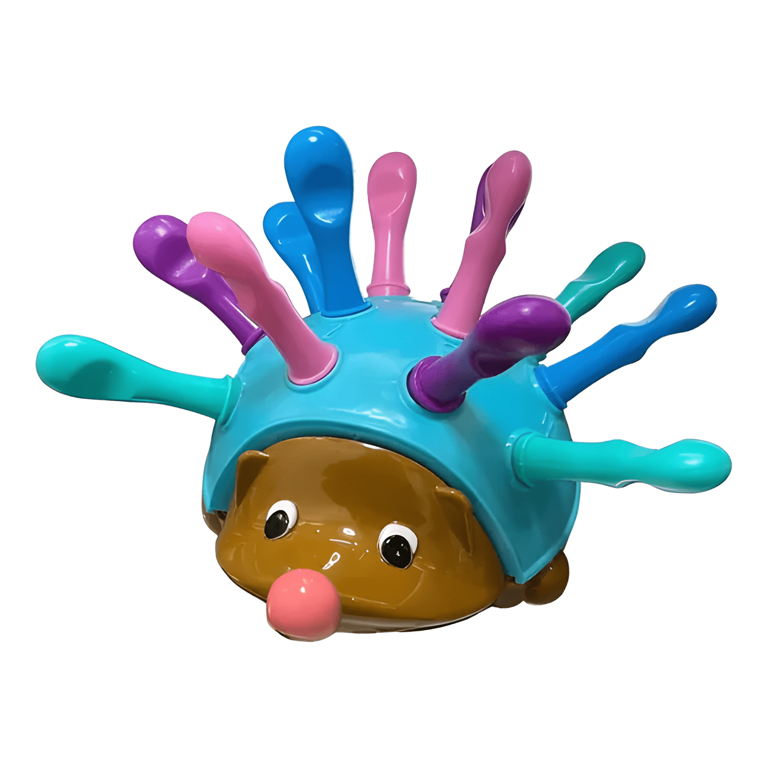 Erizo juguete de encaje motricidad fina niños colores-1