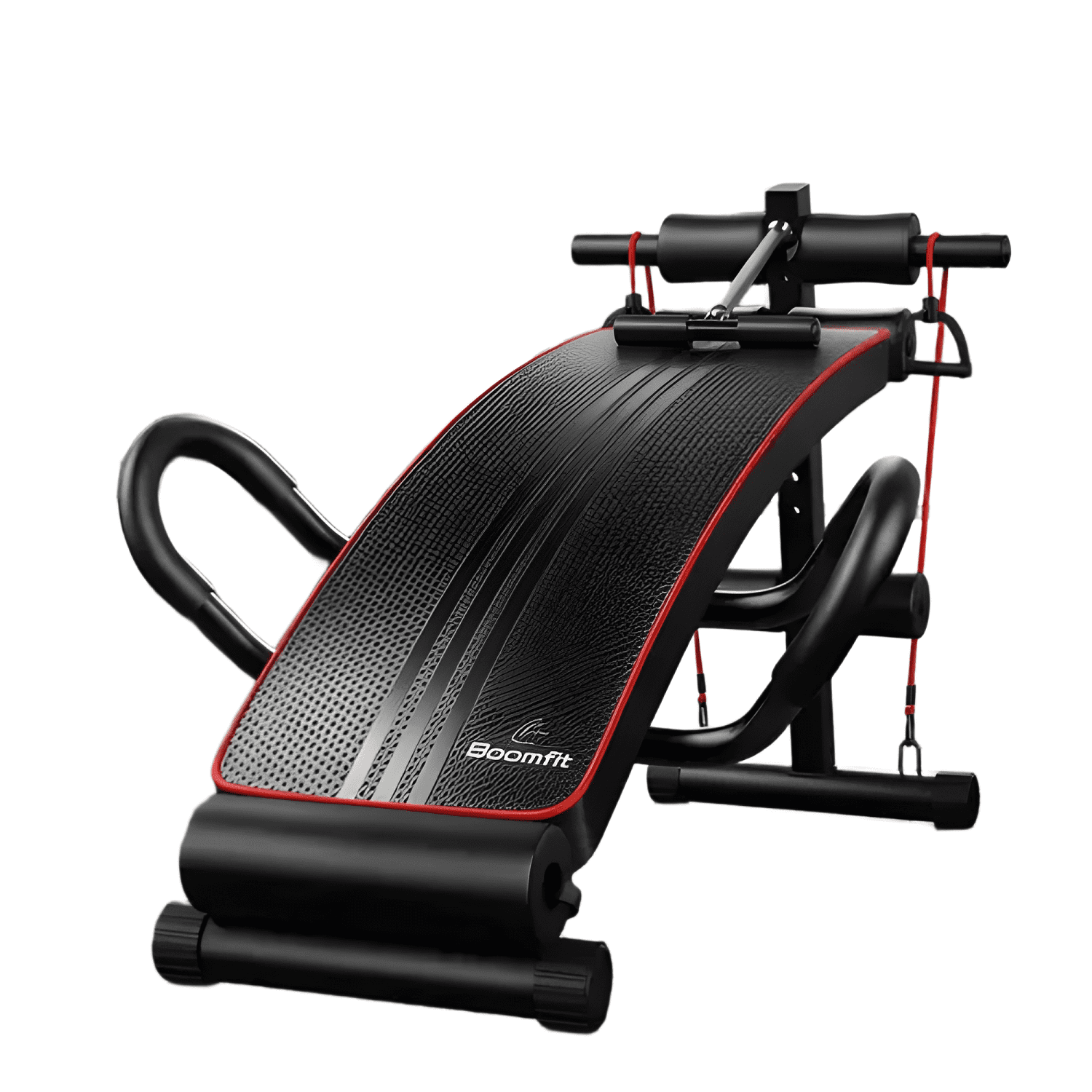 Banco de abdominales Boomfit ajustable 4 modos negro #2-0