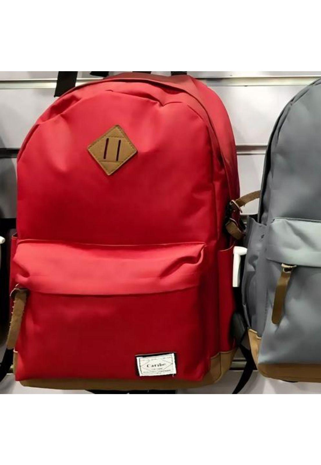 Mochila urbana escolar bolso a la moda Caribe 28L rojo-2