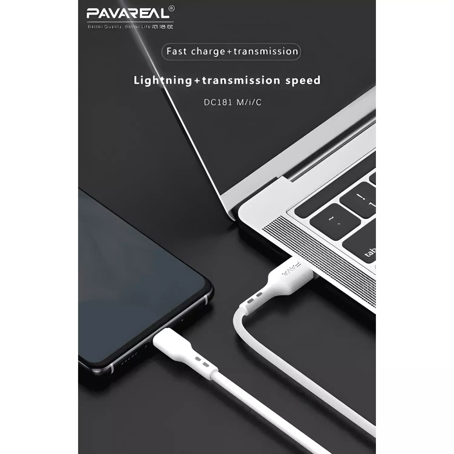 Cable cargador para iphone solo cable carga rápida 3-3