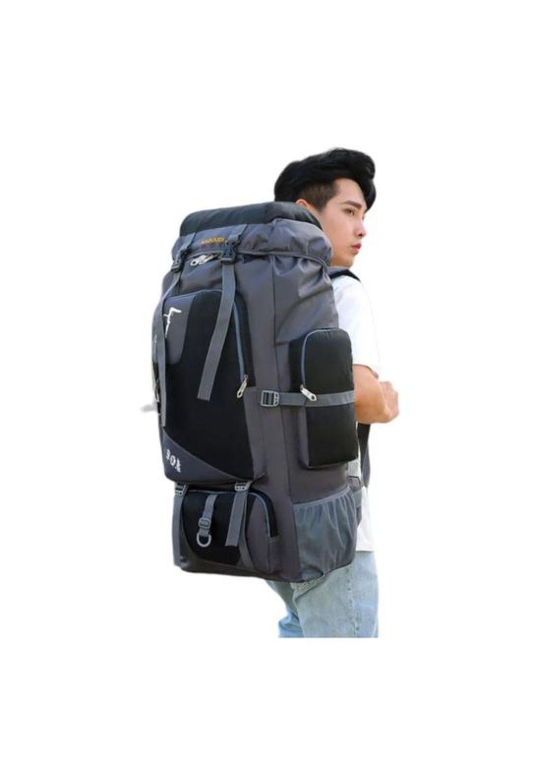 Mochila impermeable de 90L color negro-2