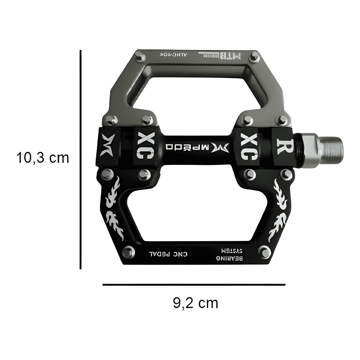 Pedales plataforma MTB enduro aluminio rodamiento sellado #1-3