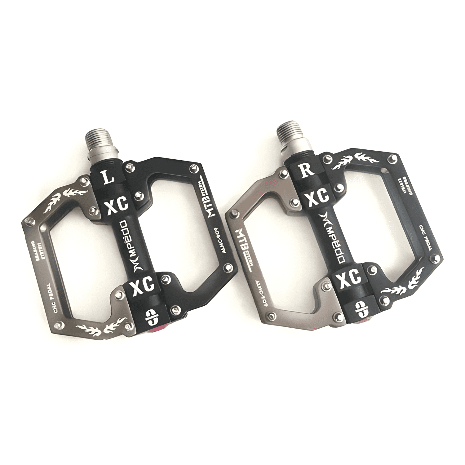 Pedales plataforma MTB enduro aluminio rodamiento sellado #1-0