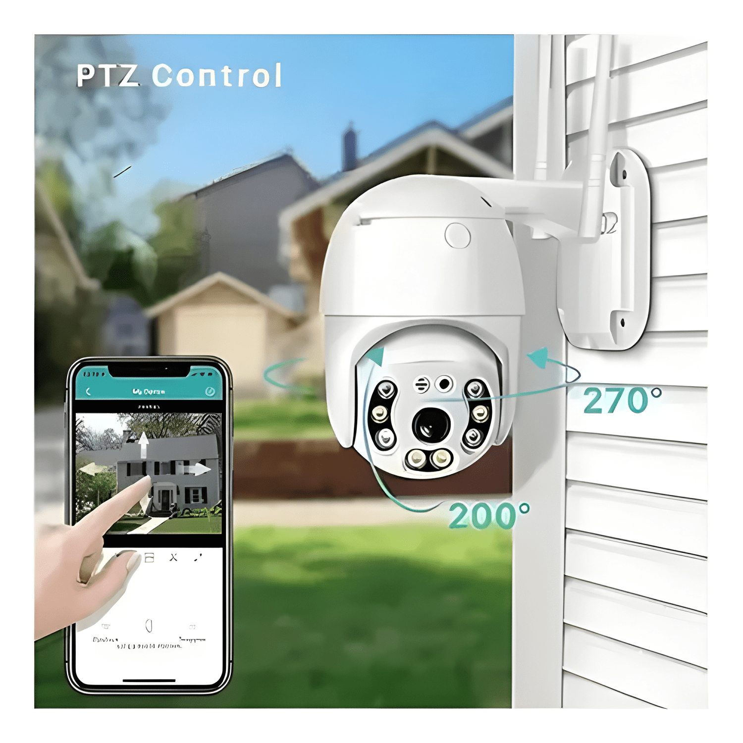 Smart Camara Ip Wifi Alarma Exterior Anti Agua App Yoosee-3