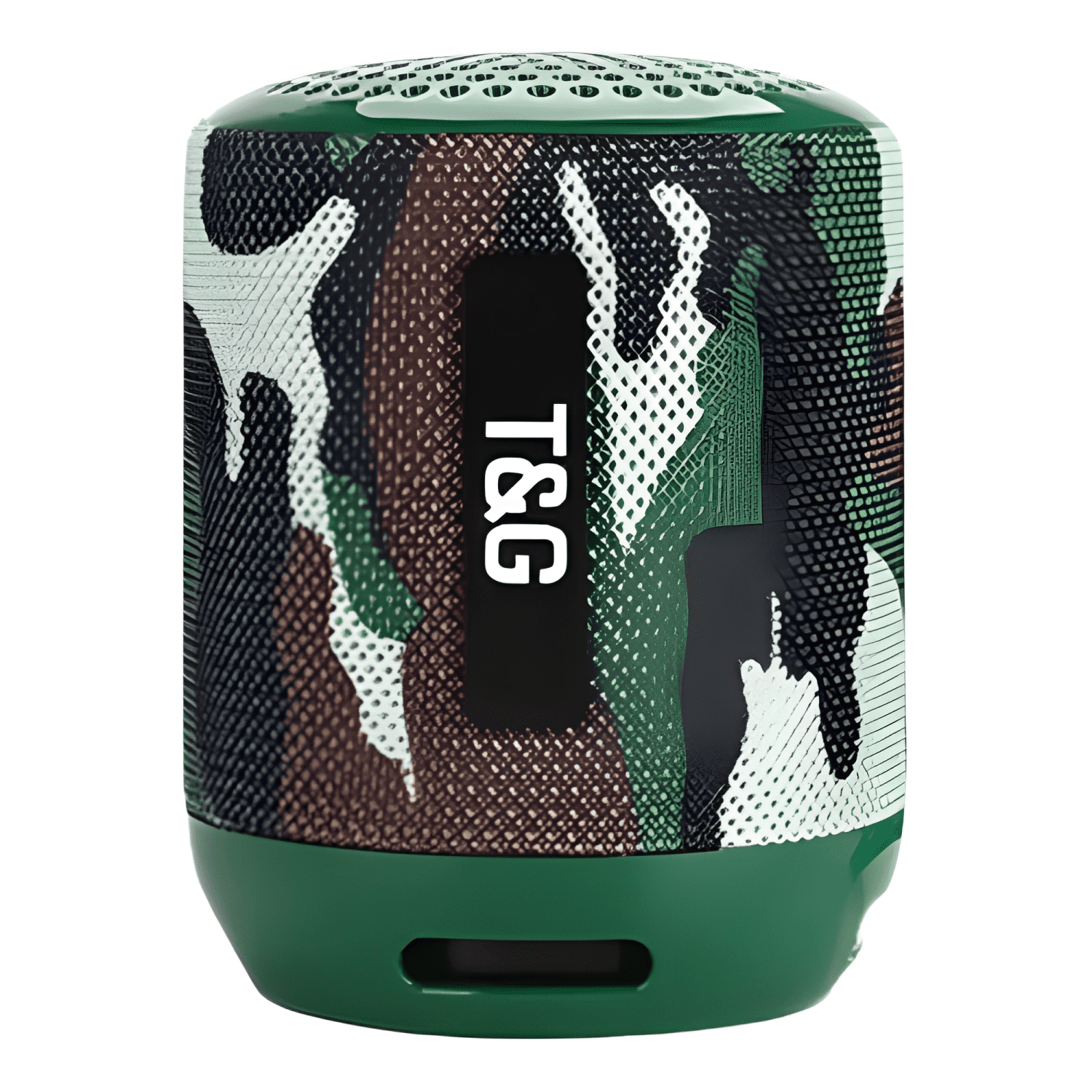 Parlante t&g tg-129 bluetooth 5 0 radio Verde militar-2