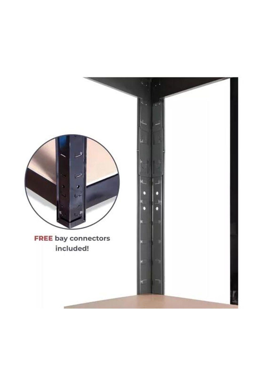 Estanterías Metálicas Rack Metálico Repisas Negro 180x90x40-4