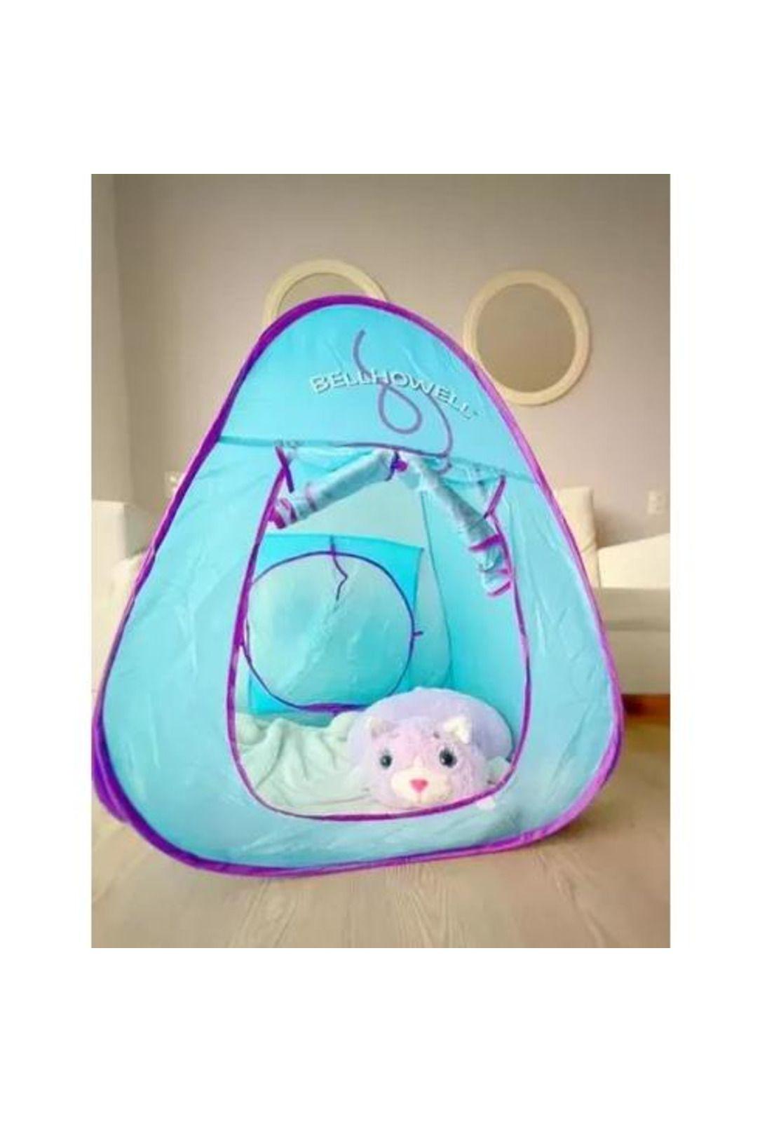 Carpa 3 en 1 Peluche Casa para Niñas y Niños - Carpa Plegable Color Morado-0