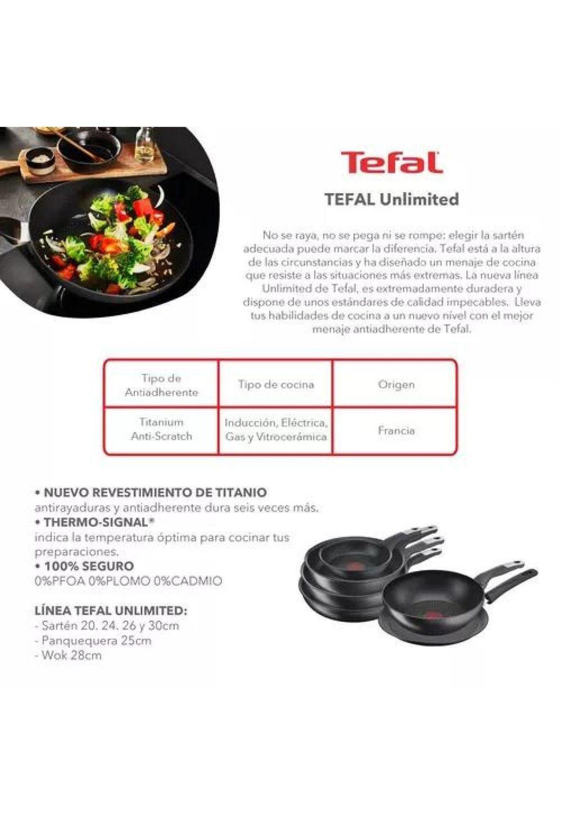 Sartén de 26 cm, Unlimited, Tefal, color negro-2