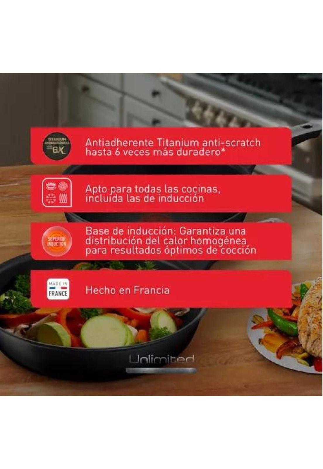 Sartén de 26 cm, Unlimited, Tefal, color negro-5