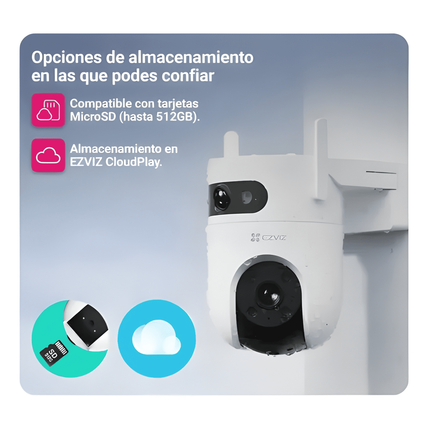 Cámara Doble Lente 3K 5mp+5mp Ezviz Cs-h9c/10mp Blanco-2