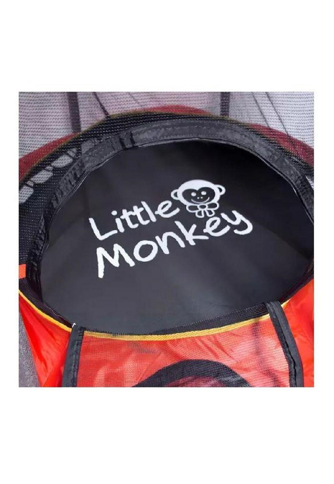 Cama elástica 1.4 m niños malla protectora cobertor negro-4