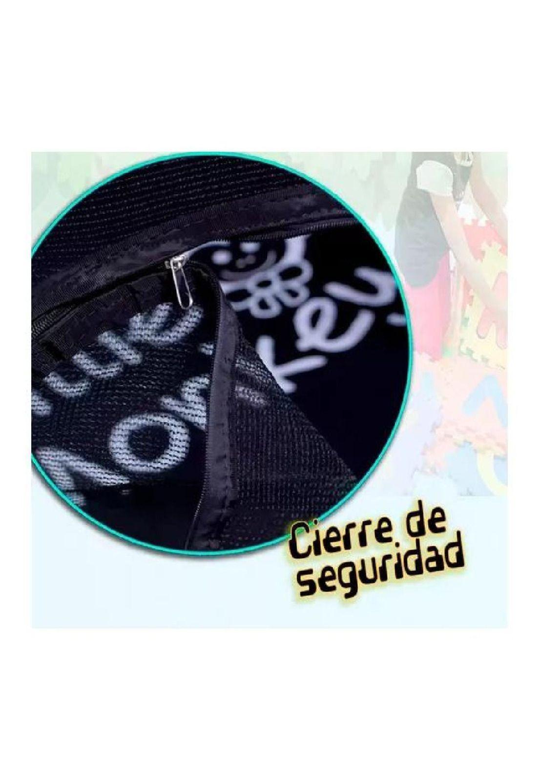 Cama elástica 1.4 m niños malla protectora cobertor negro-5