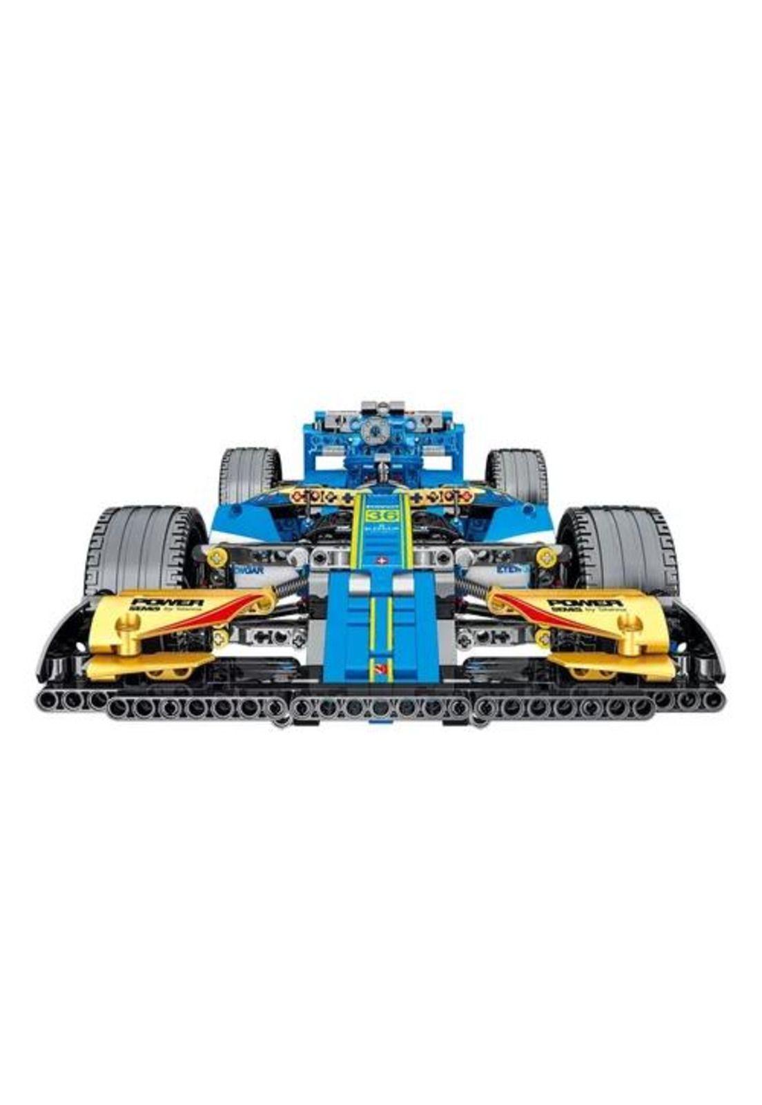 Fórmula 1 F1 bloques de construcción azules-2