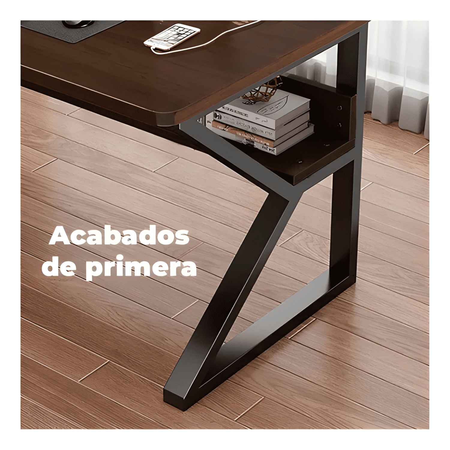 Mesa escritorio de metal moderna compacta y resistente #2-1