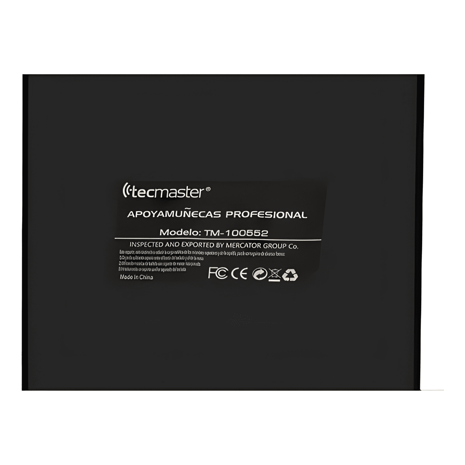 Apoya Muñecas Profesional Antideslizante Tecmaster Negro-1