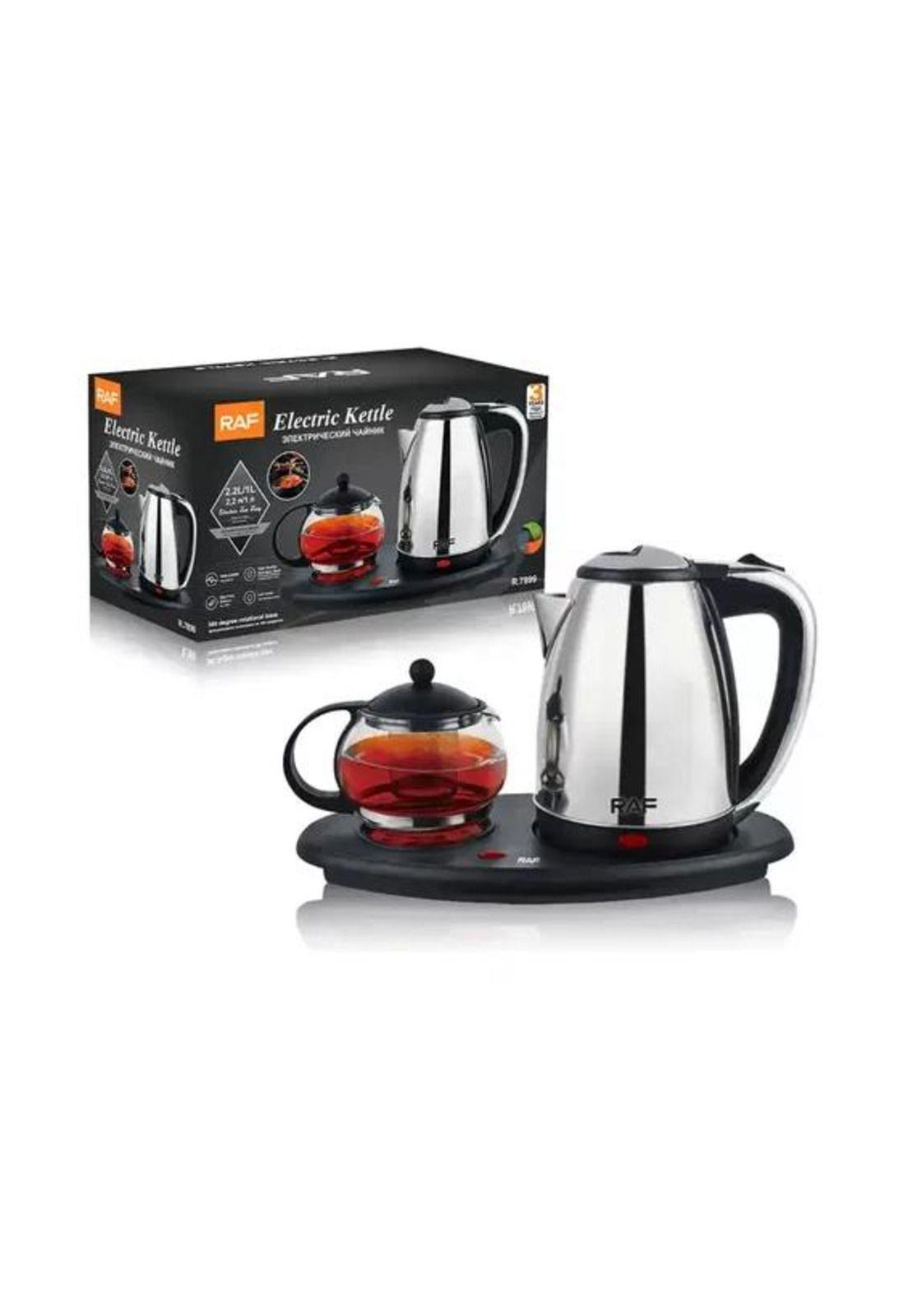 Hervidor eléctrico con infusor de té, base automática-2