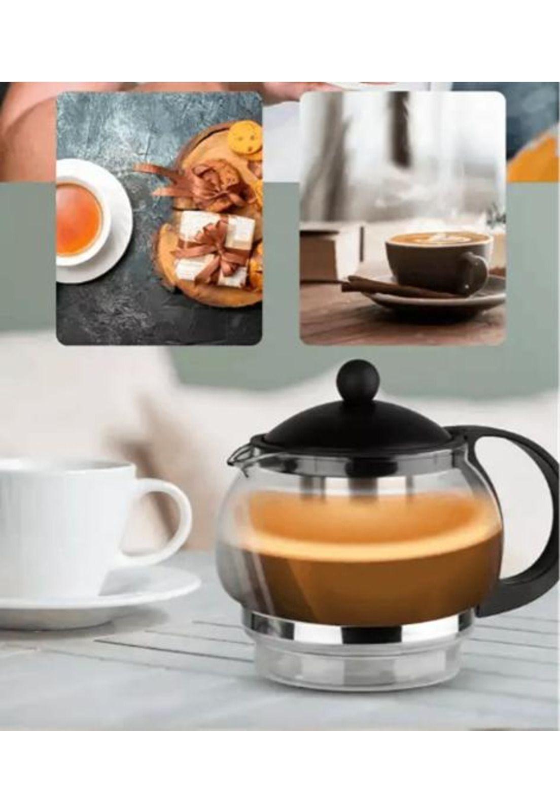 Hervidor eléctrico con infusor de té, base automática-3