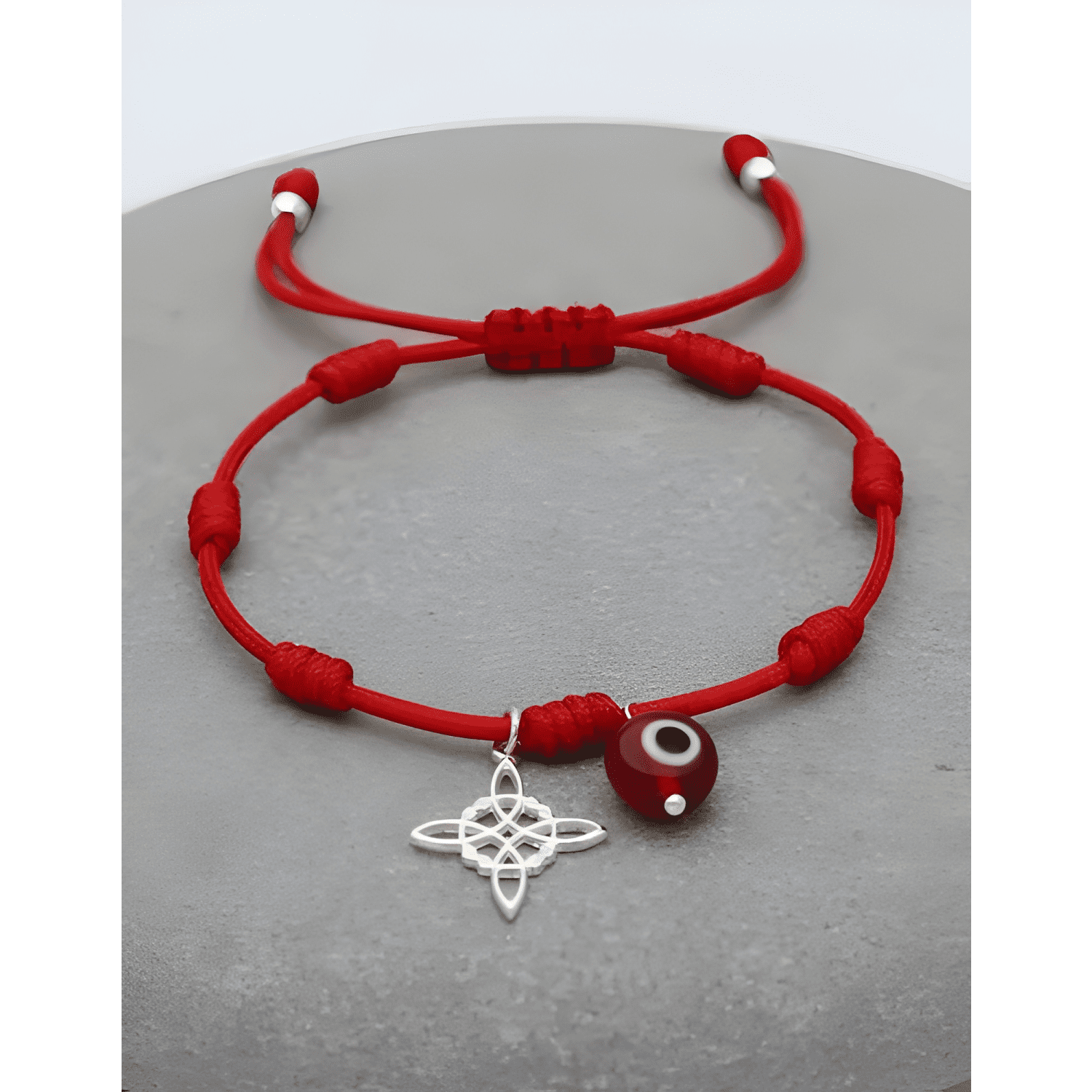 Pulsera plata 925 san benito nudo de brujas siete nudos-3