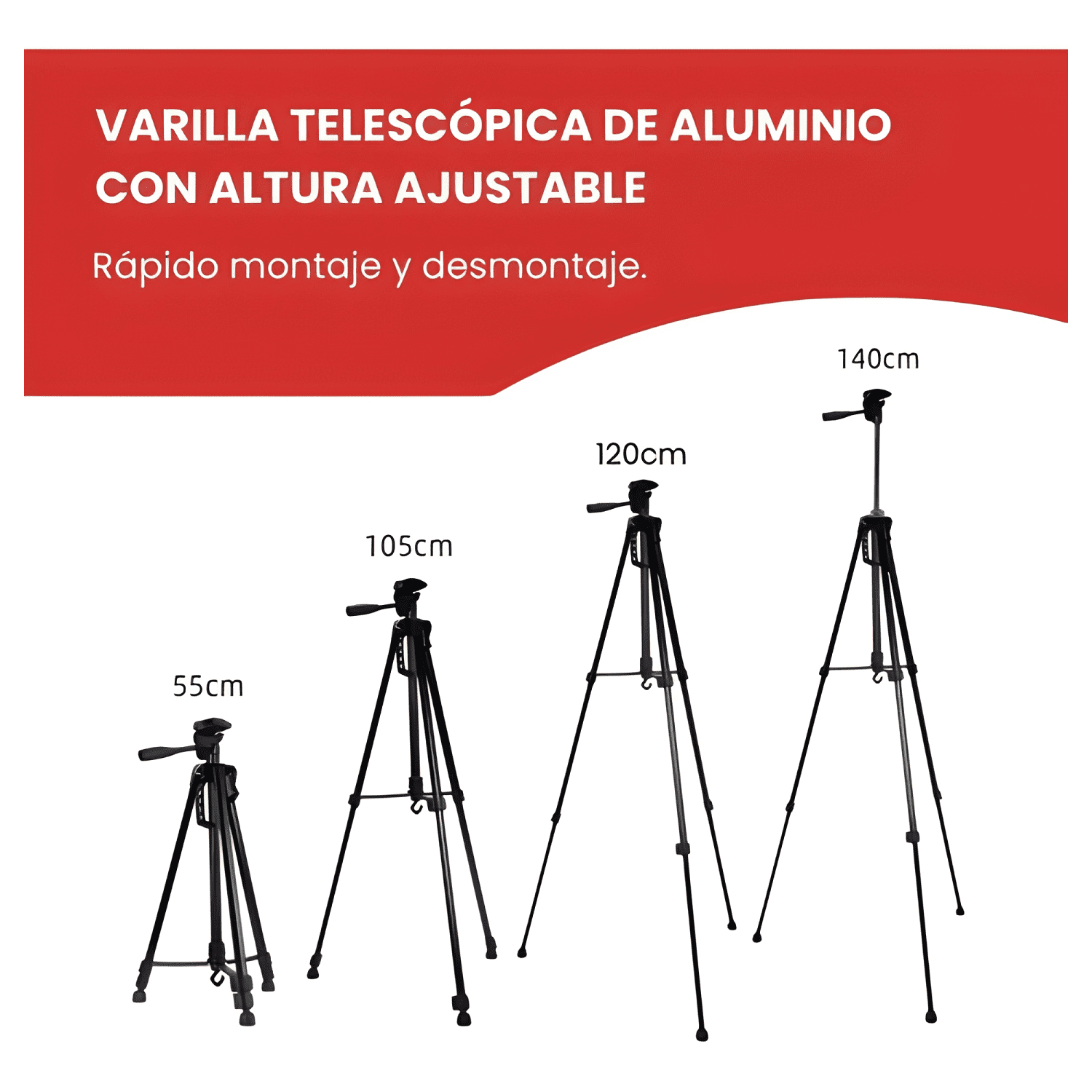 Trípode Profesional Para Cámara, Celular, Video Color #2-3