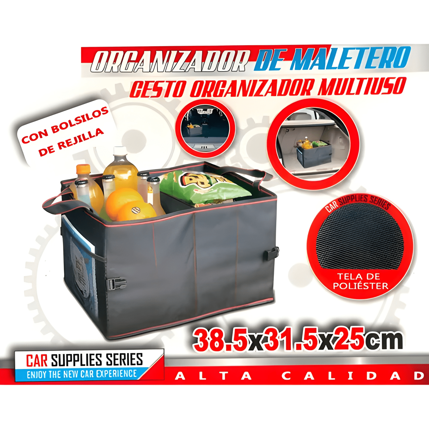 Caja Organizadora Plegable Para Maleta Auto 2compartimi #745-2