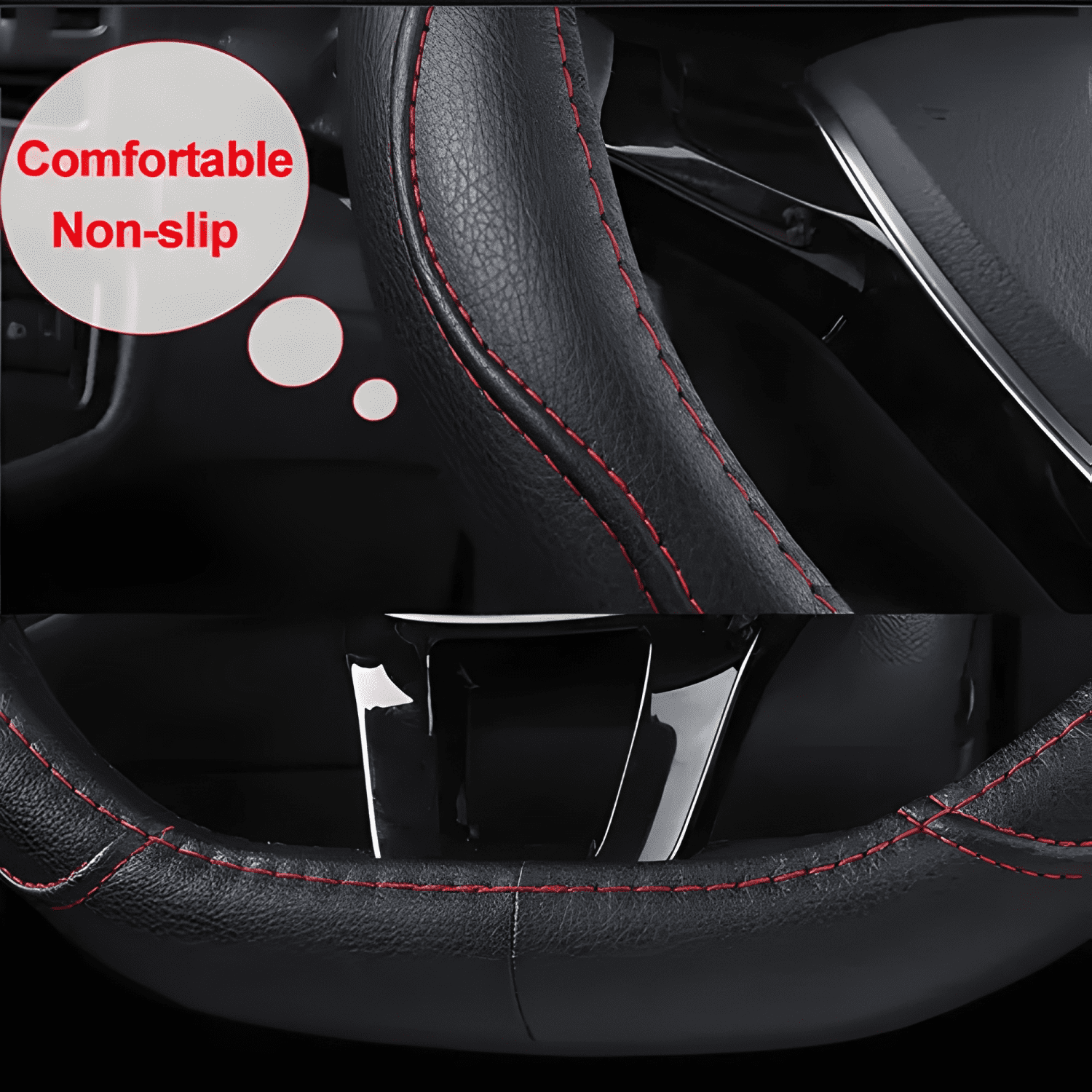 Funda Cubre Volante Tipo D Eco Cuero Antideslizante M43 M43-4