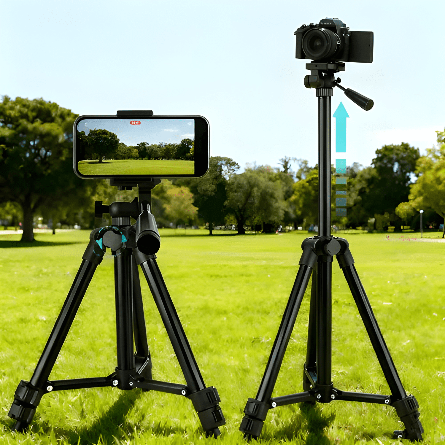 Trípode Celular Cámara Aluminio Plegable Portatil 103cm-2