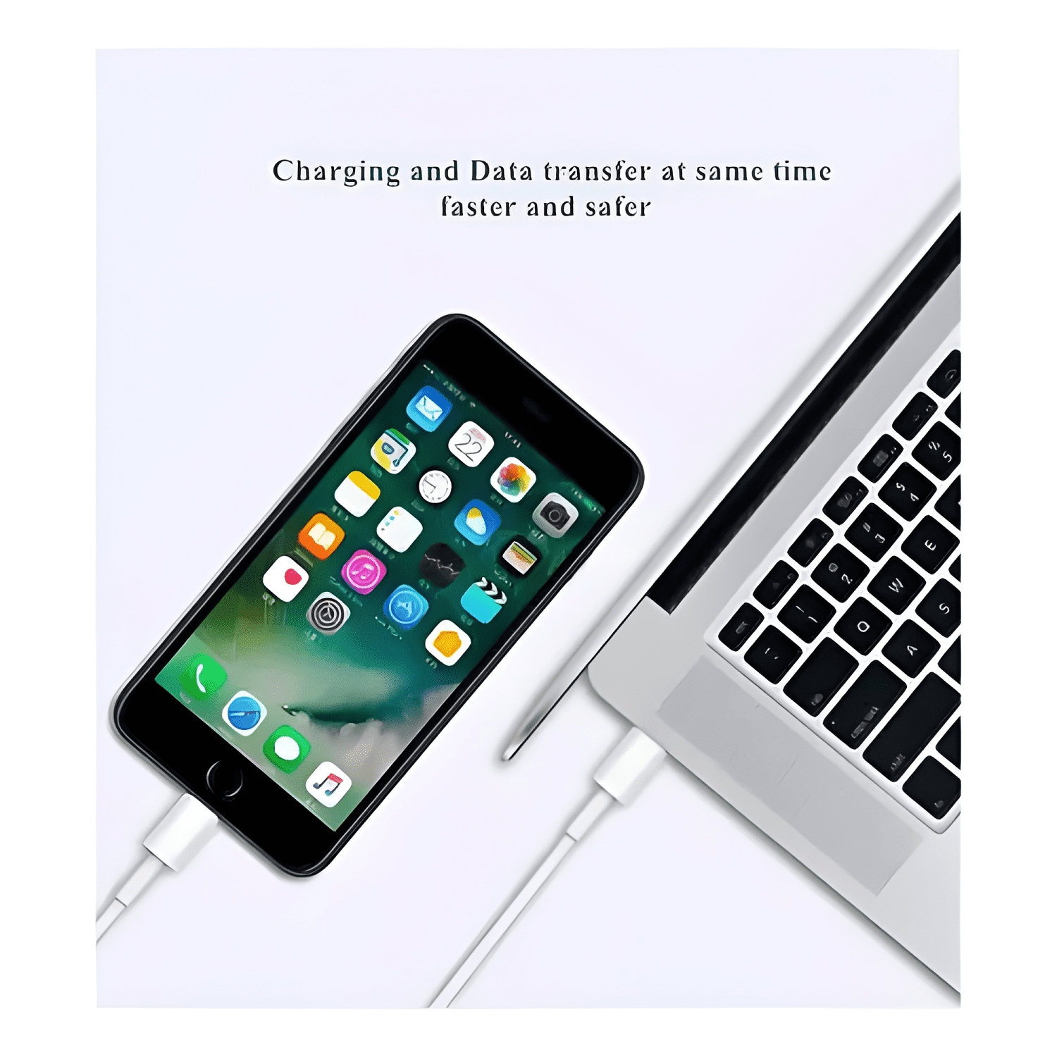Cable para iphone tipo c datos y carga 1 metro pack x 2-3