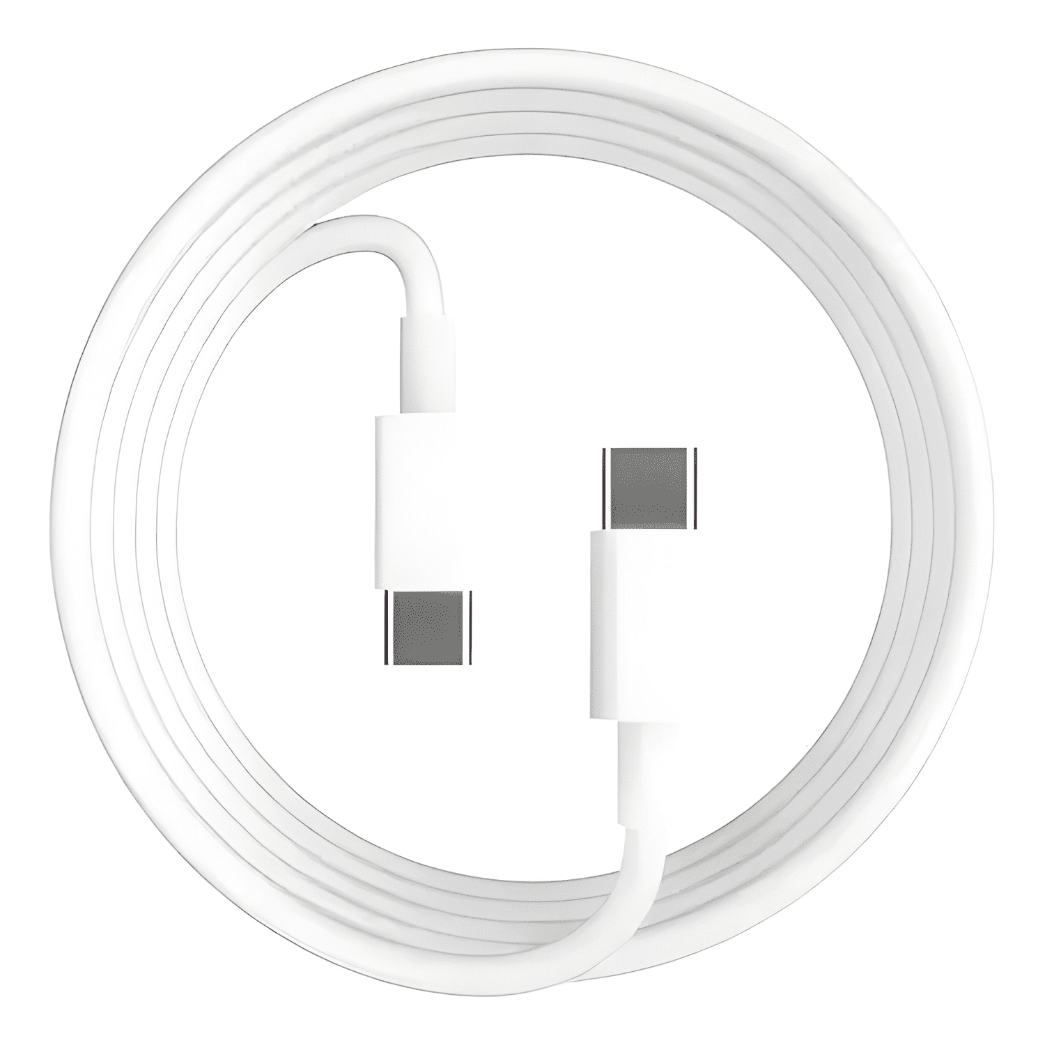 Cable vidvie carga rápida 100w 5a USB-C a USB-C 1m Blanco-2