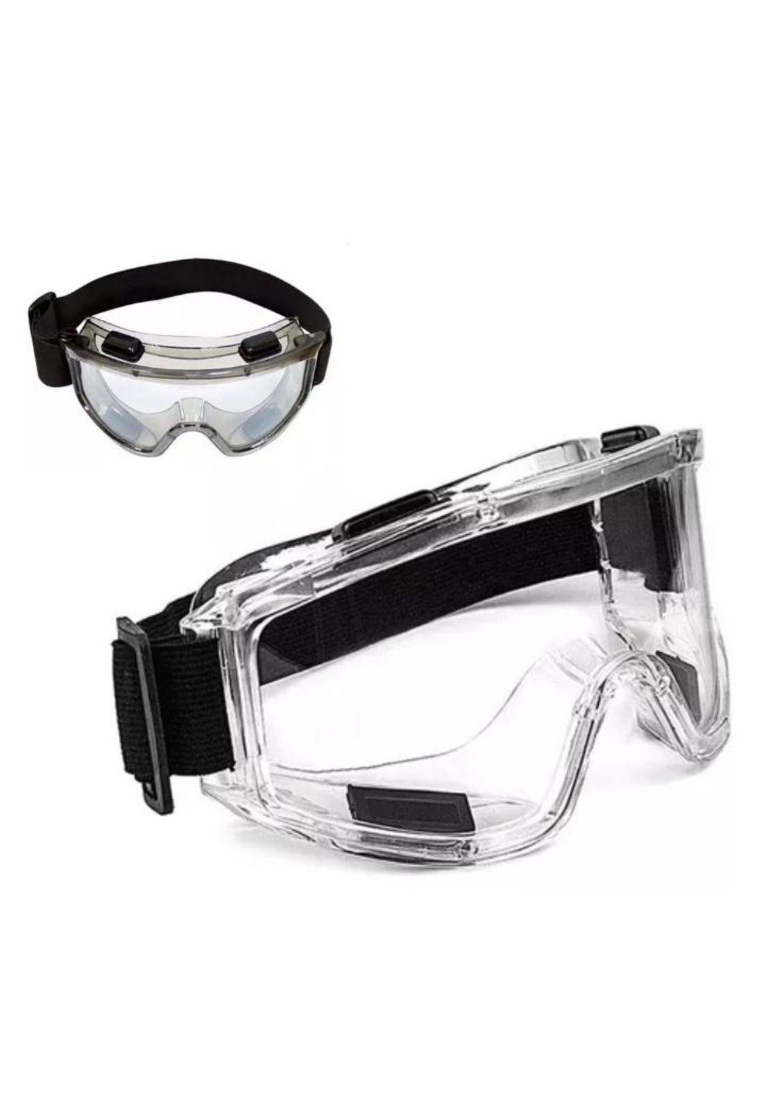 Lentes de seguridad antiparras gafas protección banda ajustable cristal blanco-3