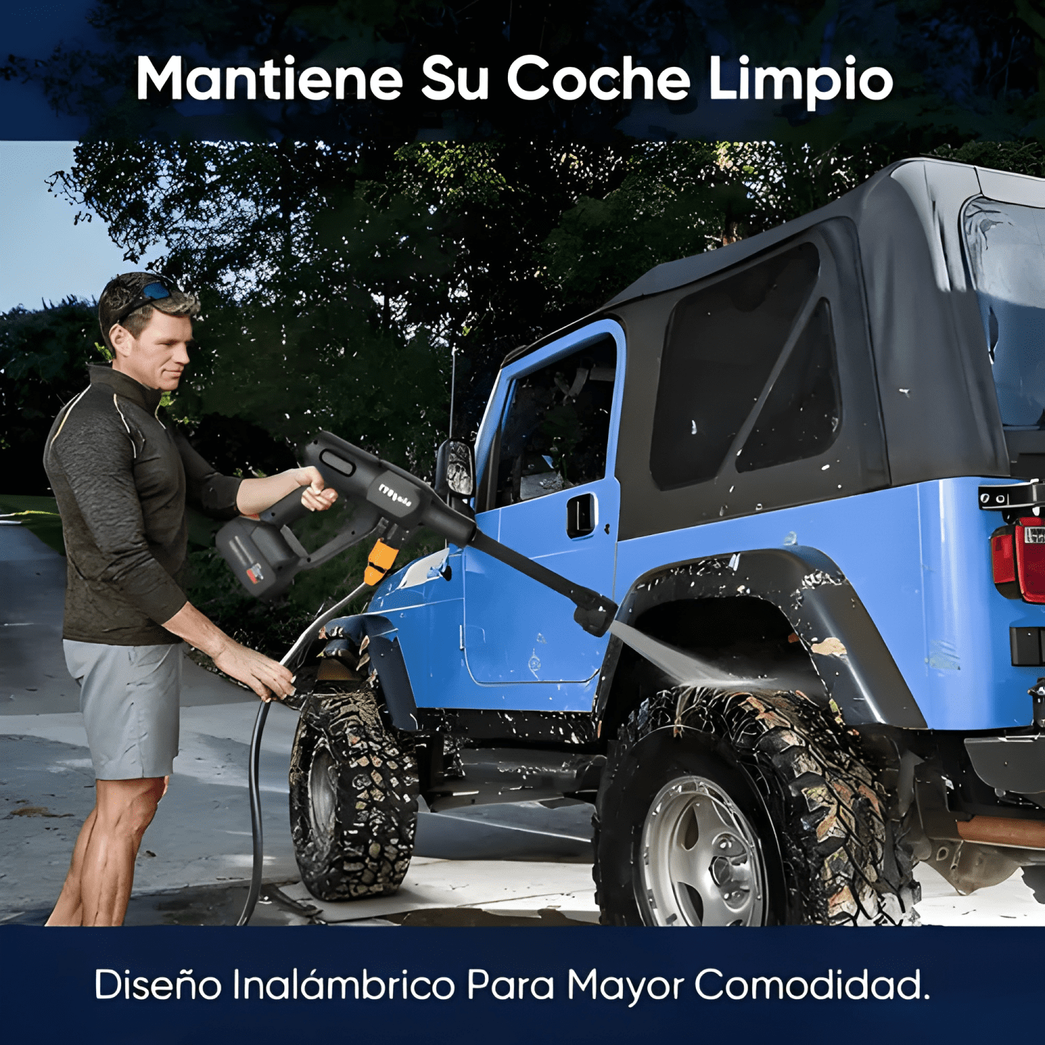Inalámbrica Hidrolavadora/pistola Lavado Coche 2 Pilas #2-3