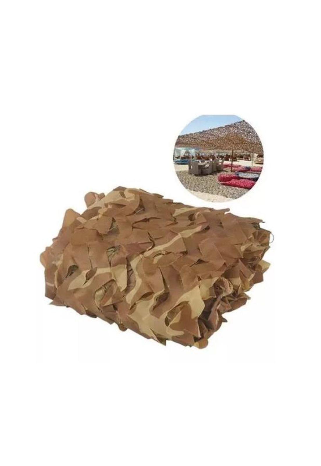 Malla camuflaje caza, red camuflaje paintball, airsoft 3x2 m café-2