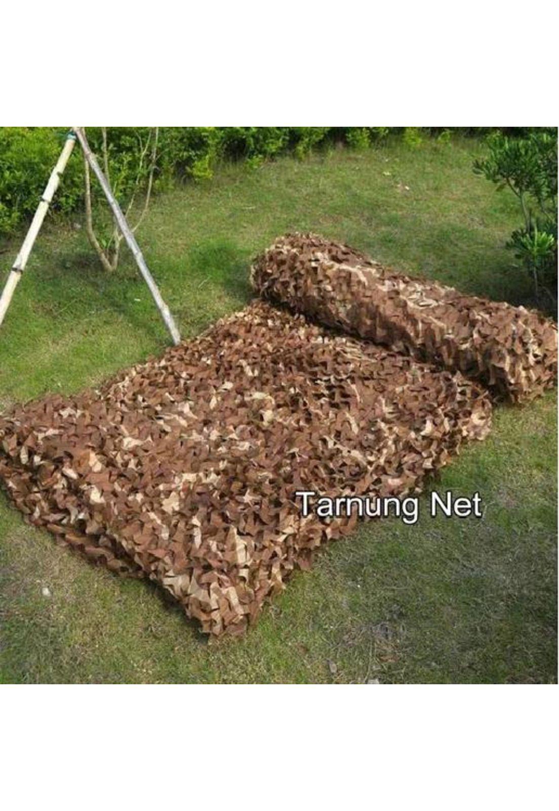 Malla camuflaje caza, red camuflaje paintball, airsoft 3x2 m café-4