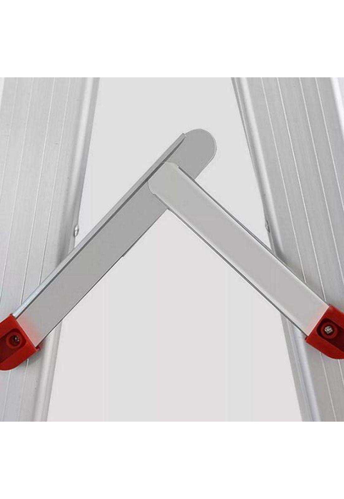 Escalera de aluminio ultra resistente color gris-3