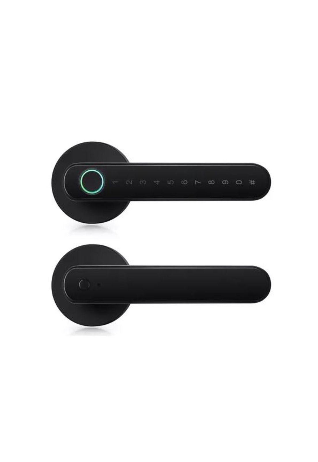 Cerradura Inteligente Bluetooth Huella Digital App Negra-2