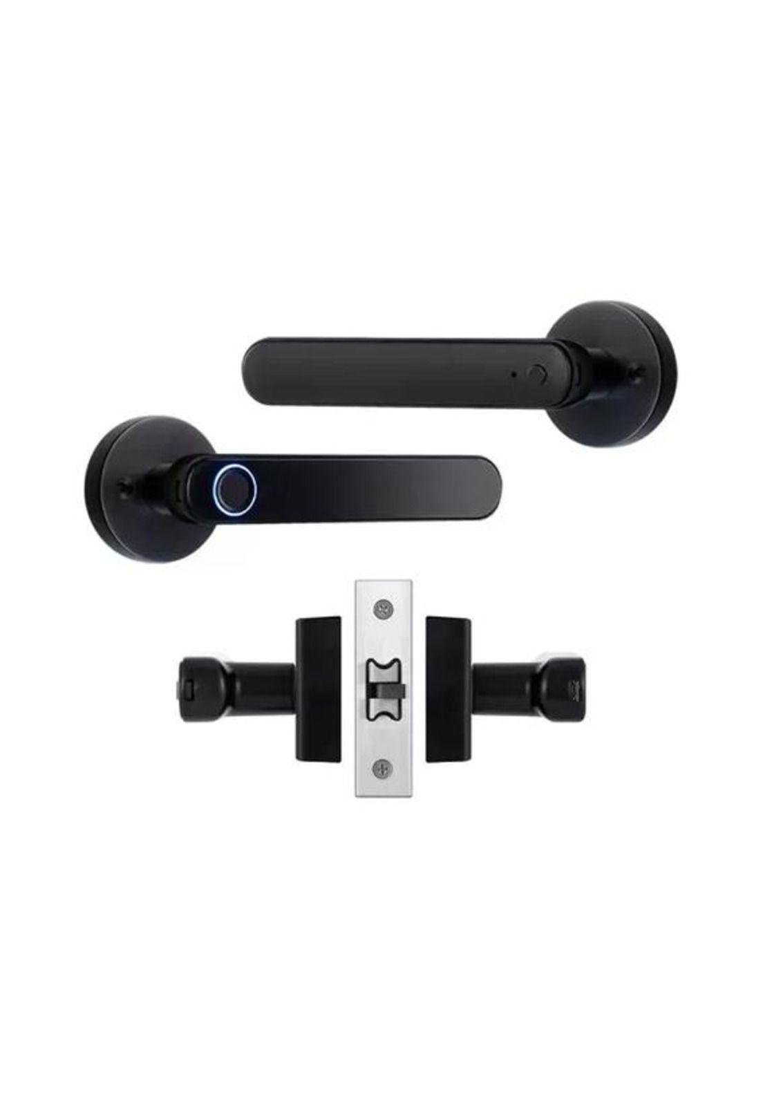 Cerradura Inteligente Bluetooth Huella Digital App Negra-3