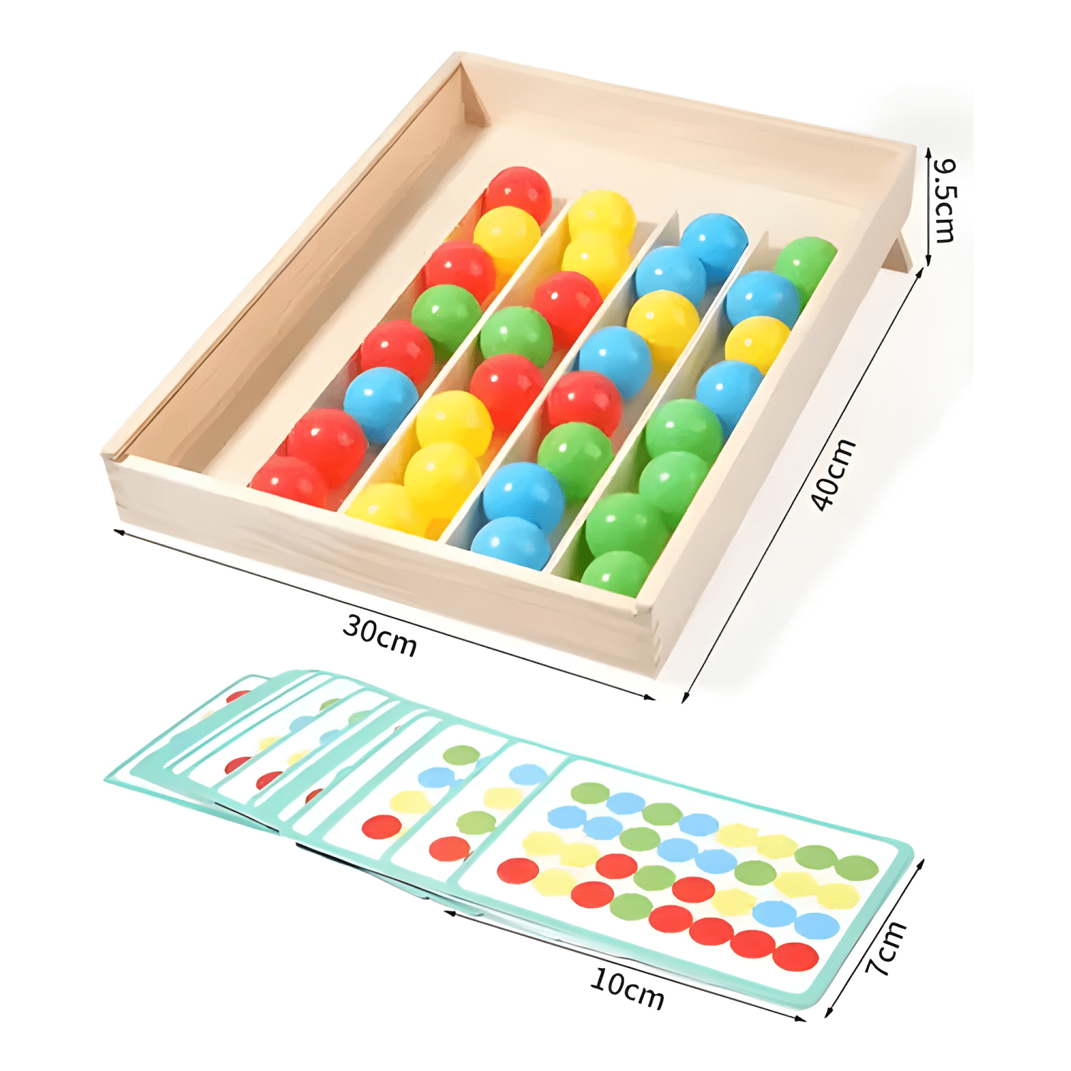 Juego didáctico de clasificación de pelotas por color-4