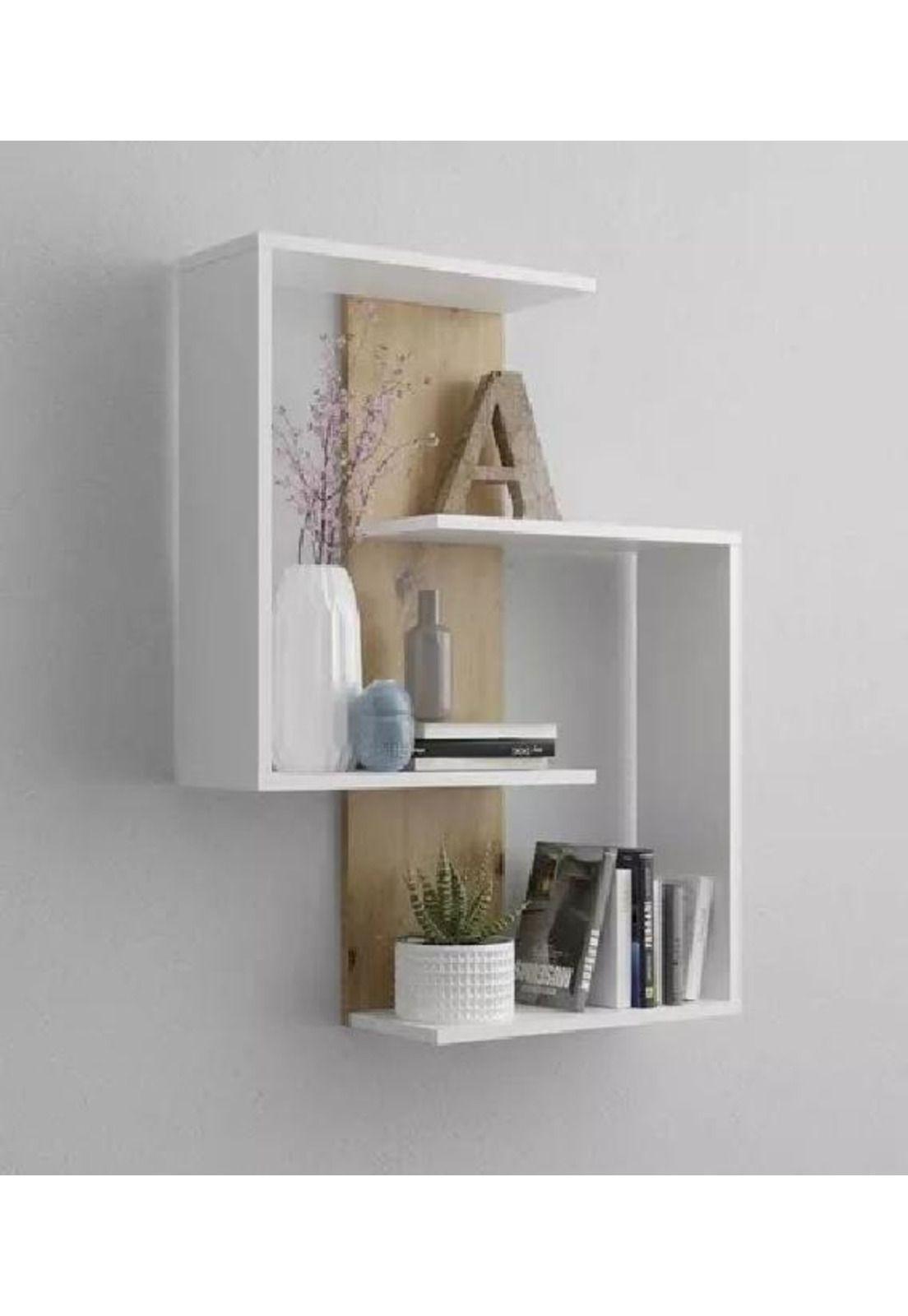 Repisa Moderna Minimalista Flotante Blanco-0