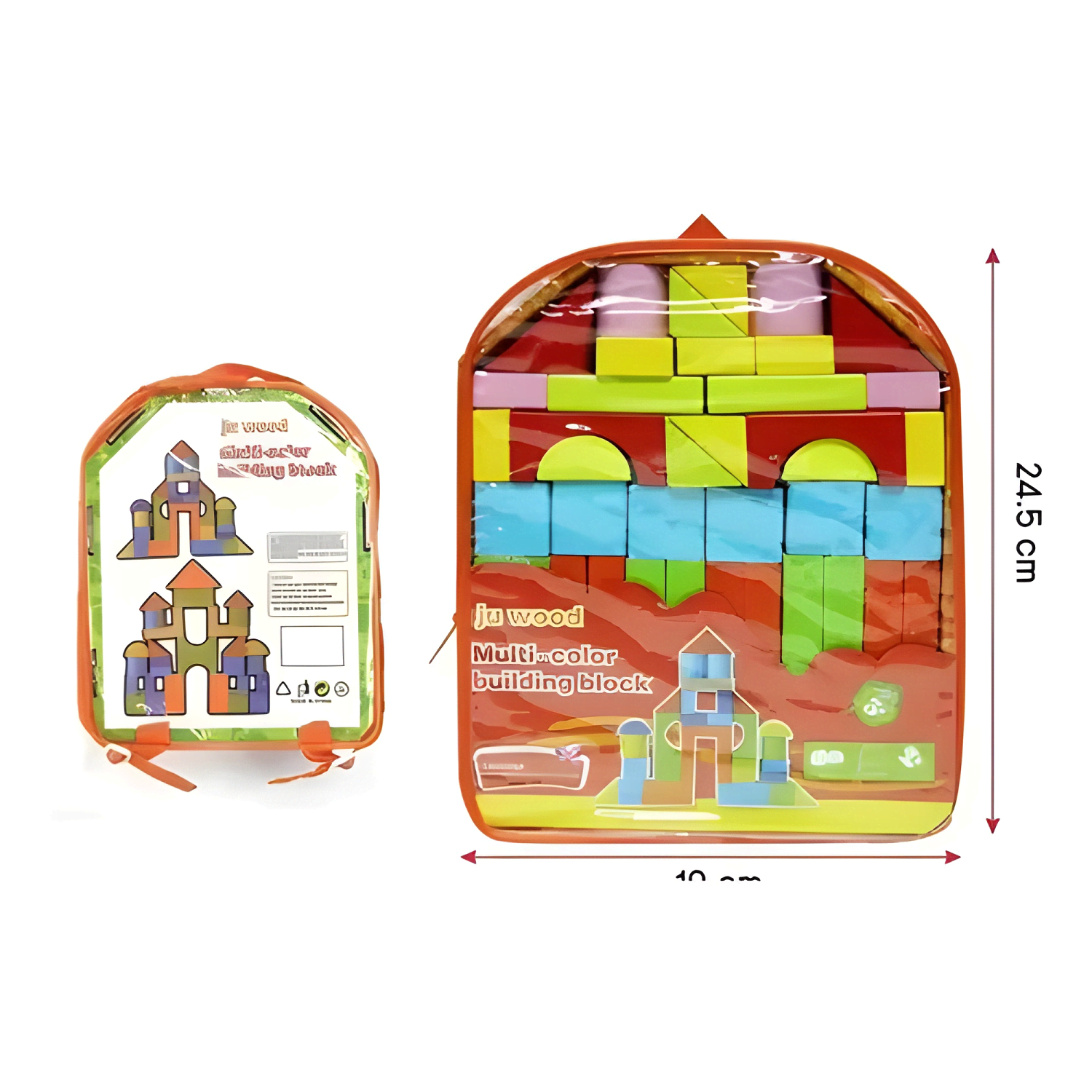 Mochila bloques de madera para niños juego didactico-4
