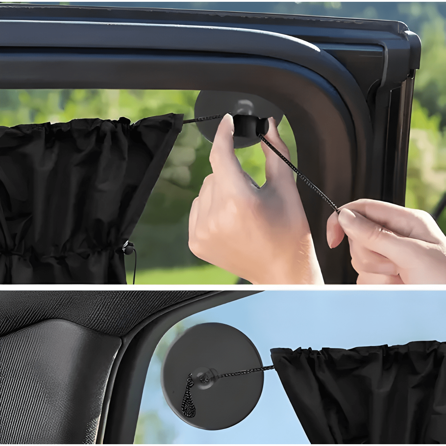Pack X2 Parasol Todo Vehiculo Retractil Tapa Sol III-3