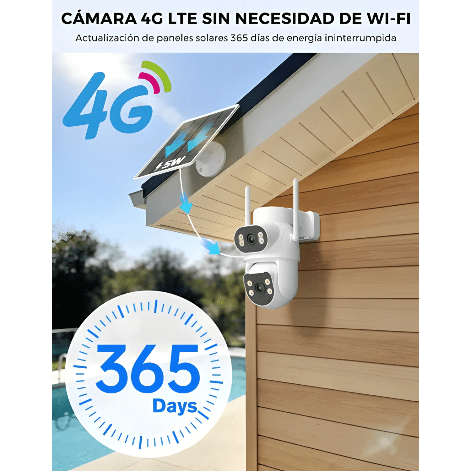 4g Aov Cámara de Seguridad Anberx D50q Inalambrica Solar-2