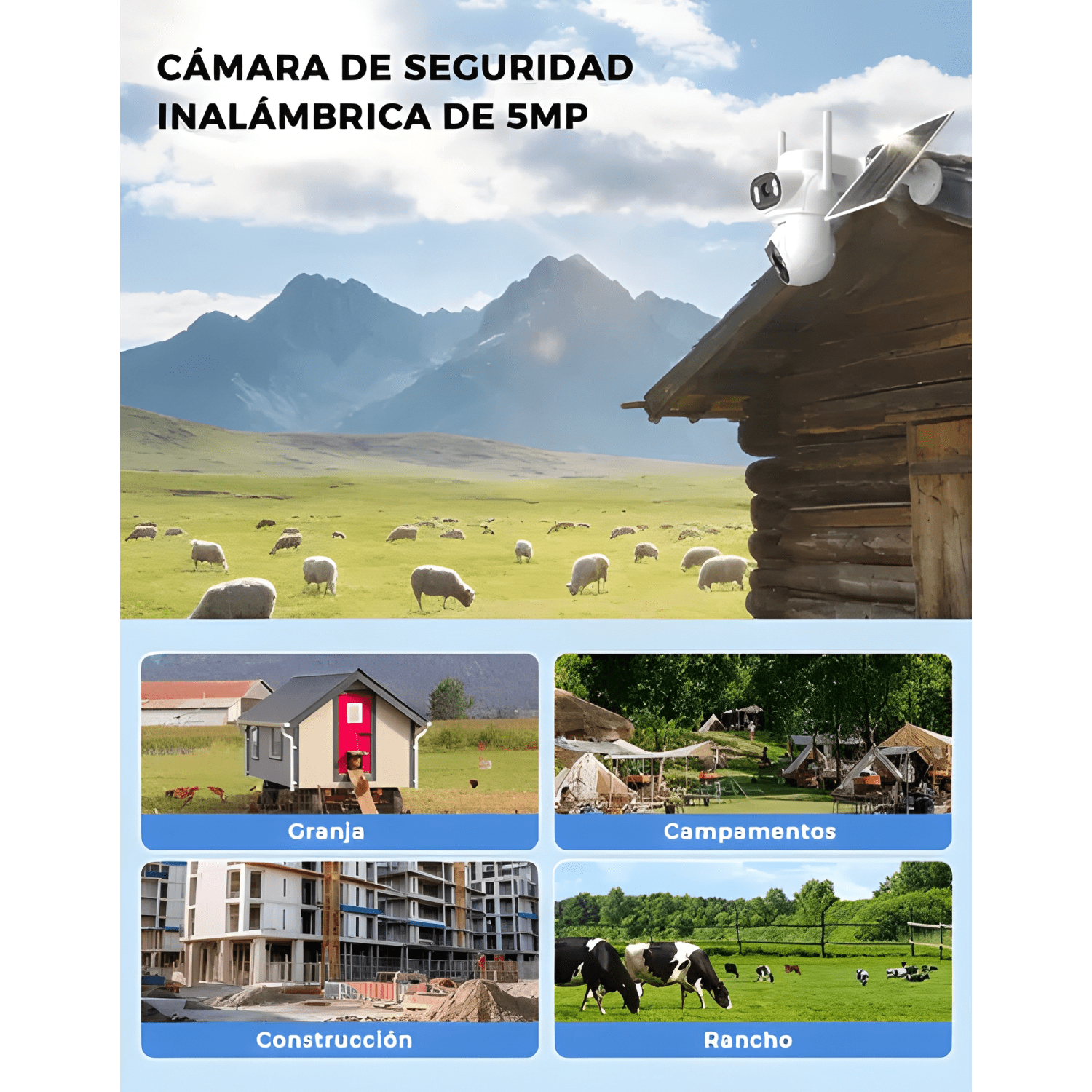 4g Aov Cámara de Seguridad Anberx D50q Inalambrica Solar-4