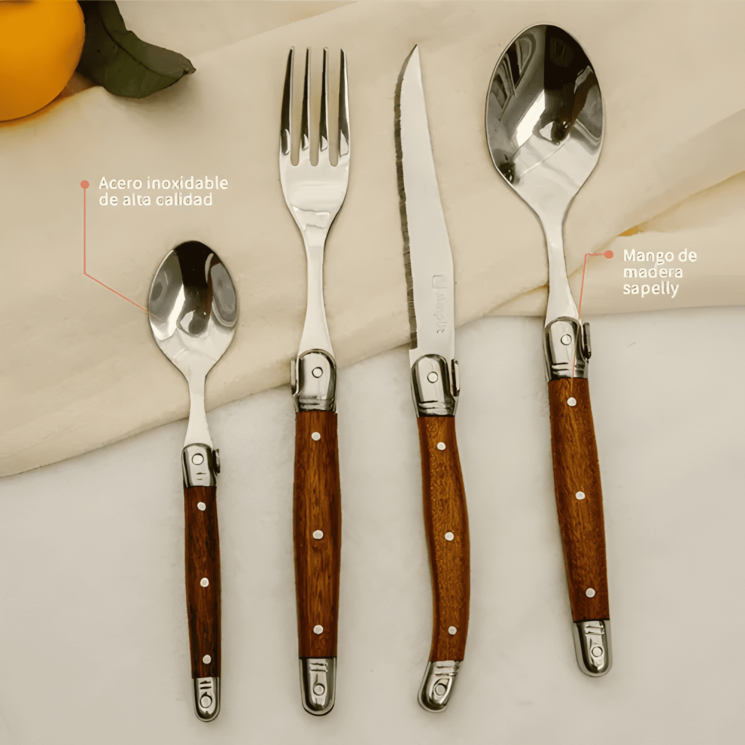Set de cuchilleria 24 pcs cubiertos-4