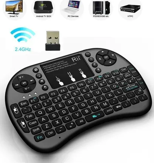 Pack 2 mini teclado inalámbrico con mouse touchpad-1