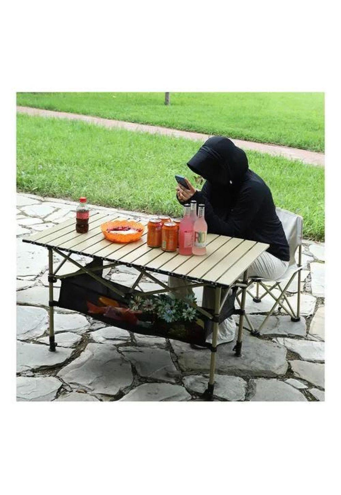 Mesa plegable para camping portátil multiuso exteriores-2