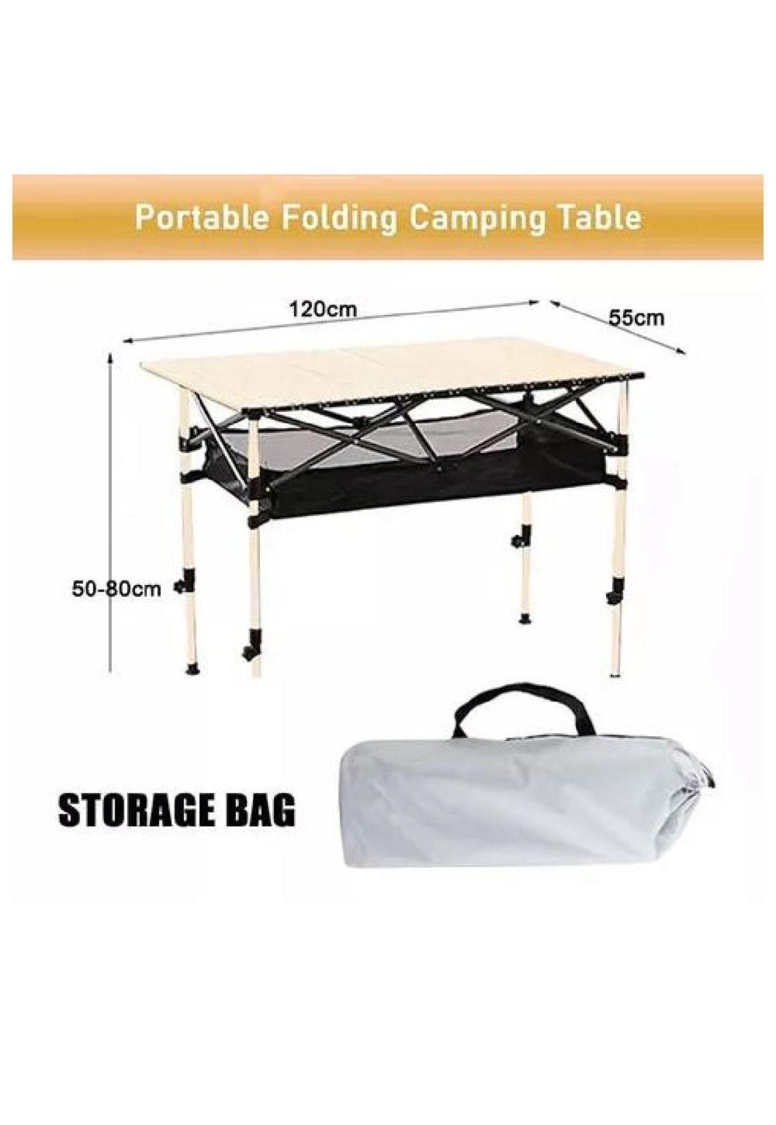 Mesa plegable para camping portátil multiuso exteriores-6
