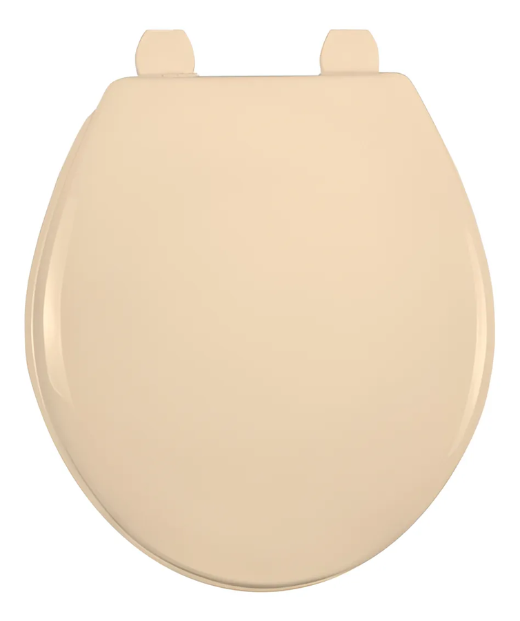 Asiento Plástico Redondo Antibacterial Color Bone - Bemis-0