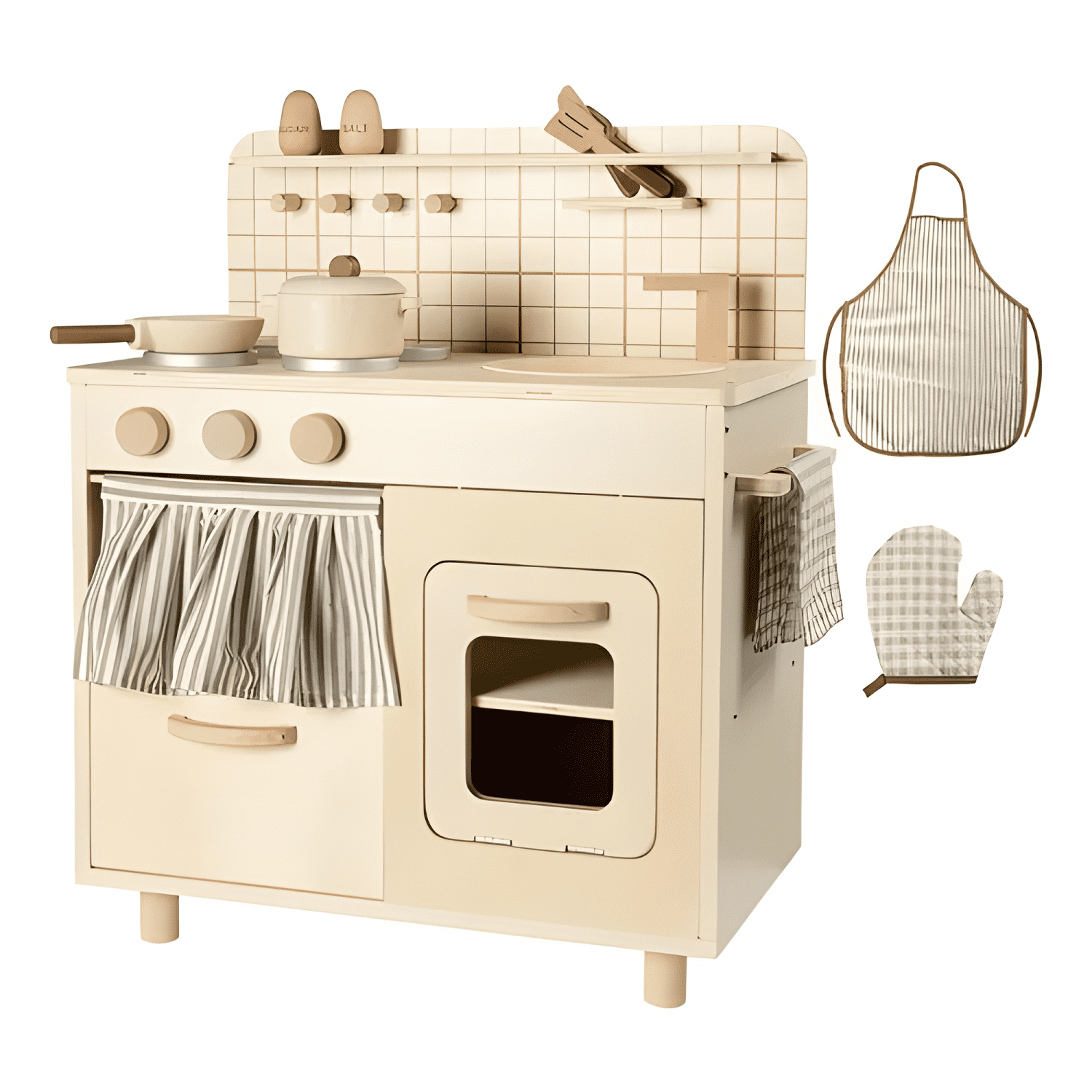 Cocina de madera infantil estilo rústico para niños #2-0