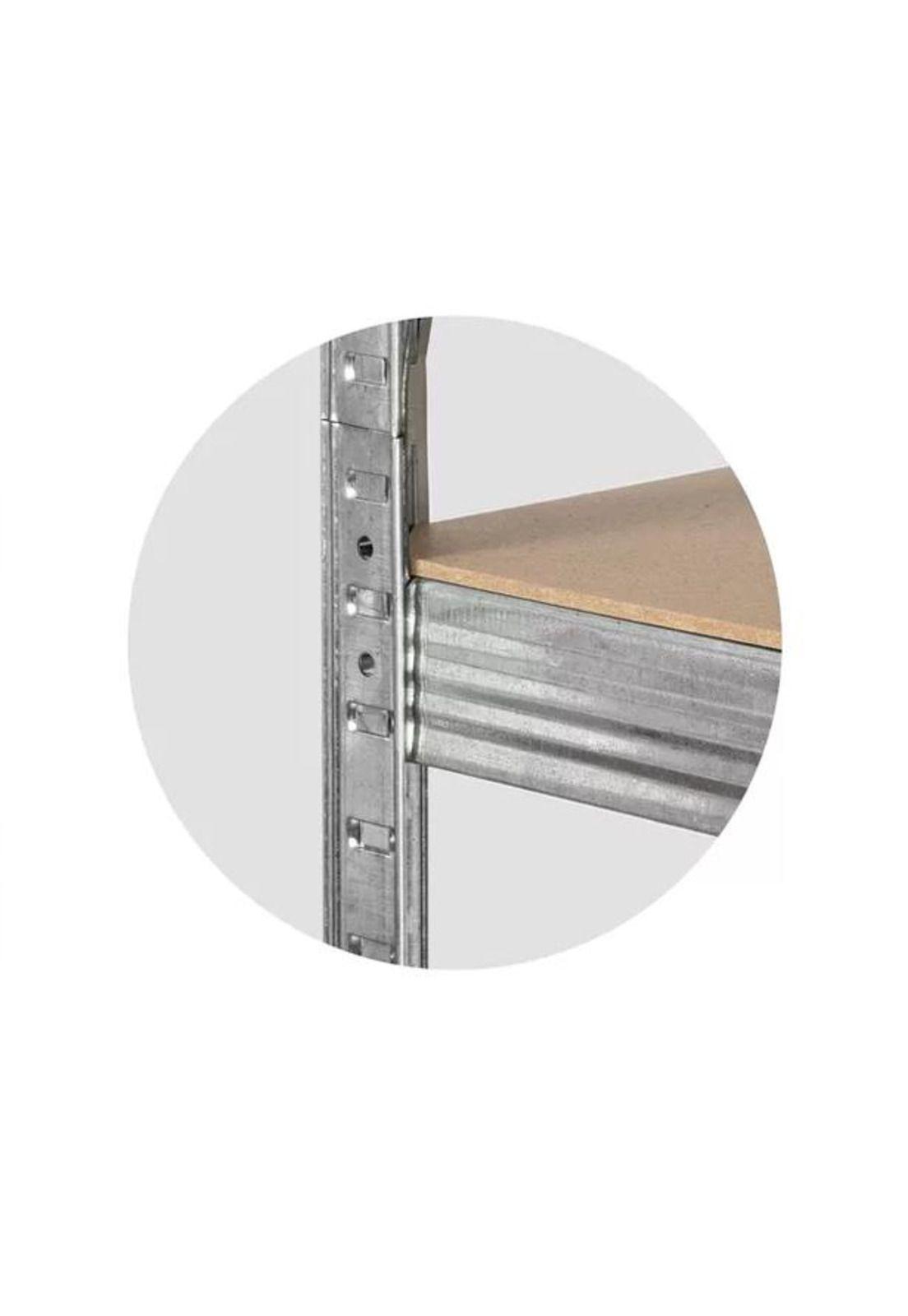 Pack 2 Repisas Industriales Estante Galvanizado Armable 180cm-3