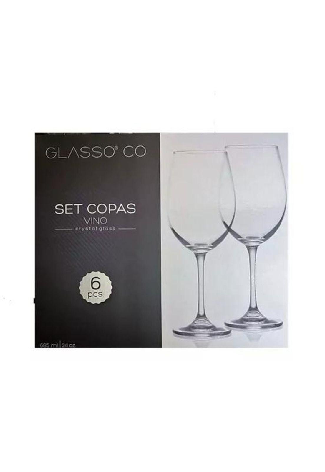 Set Copa De Vino Cristal Transparente-2